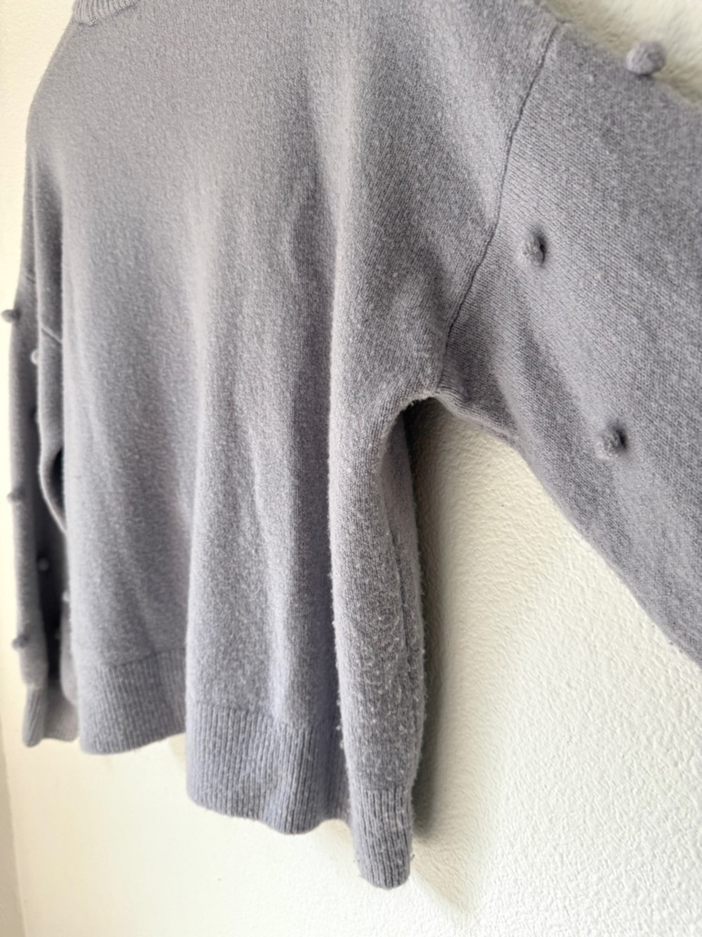 Madewell Brockton Wool-blend Bobble Sweater in lilac - Small - Picture 8 of 9